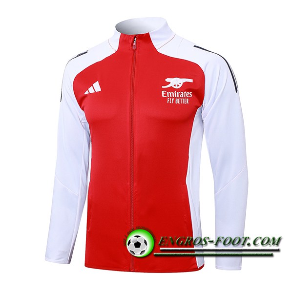 Veste Foot Arsenal Blanc/Rouge 2024/2025