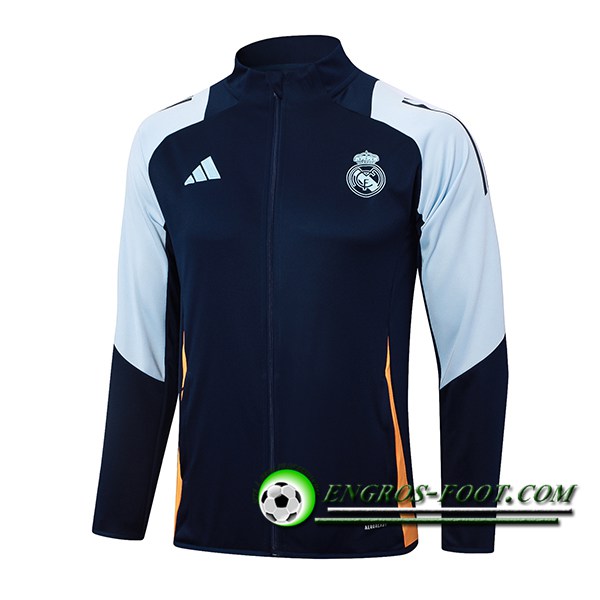 Veste Foot Real Madrid Bleu Foncé 2024/2025