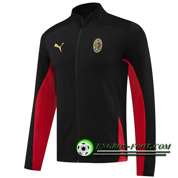 Veste Foot Milan AC Noir/Rouge 2024/2025