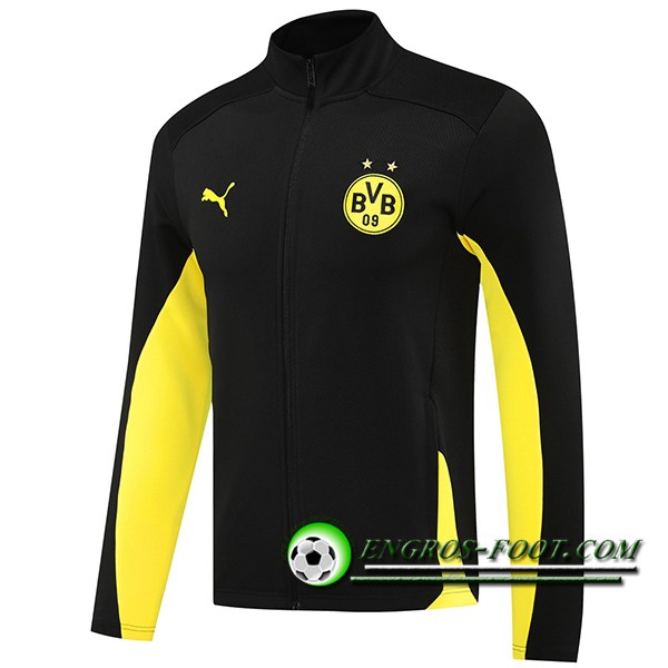 Veste Foot Dortmund Noir/Jaune 2024/2025