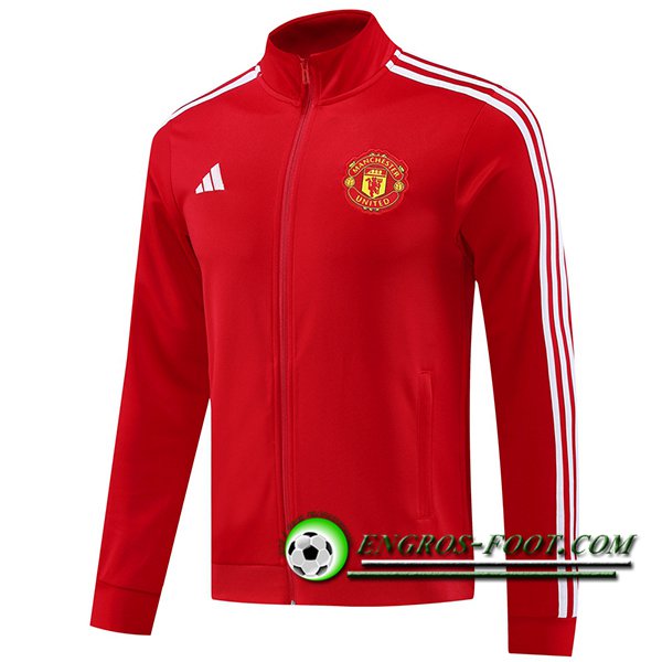 Veste Foot Manchester United Rouge/Blanc 2024/2025