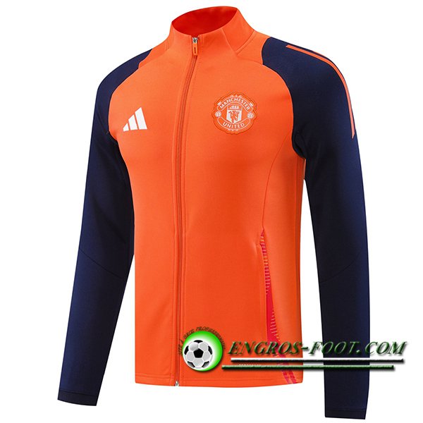 Veste Foot Manchester United Orange/Pourpre 2024/2025