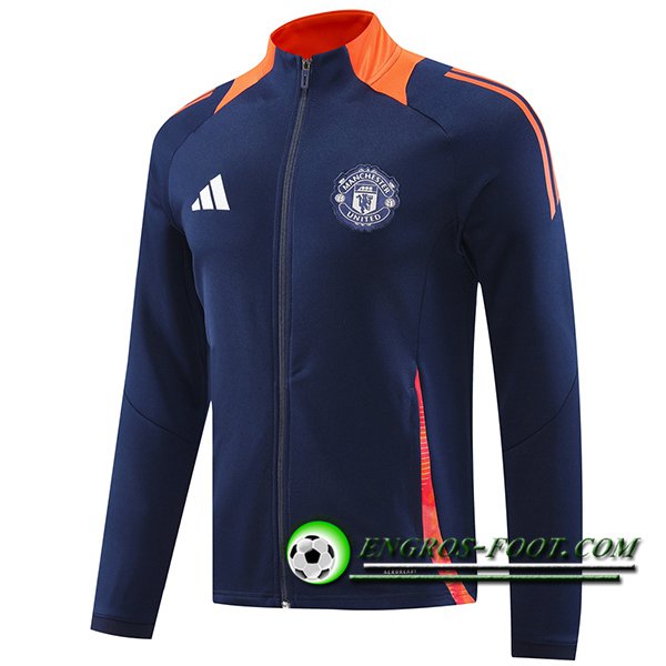 Veste Foot Manchester United Bleu Royal 2024/2025