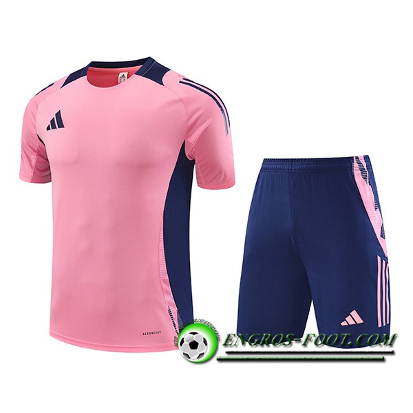 Ensemble Training T-Shirts Adidas Rose/Pourpre 2024/2025