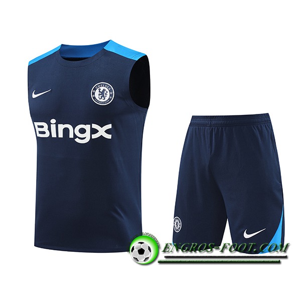 Ensemble Training Debardeur FC Chelsea Bleu Royal 2024/2025