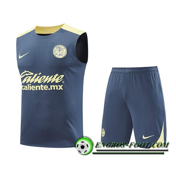 Ensemble Training Debardeur Club America Gris/Jaune 2024/2025