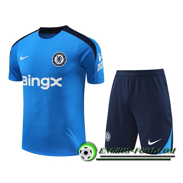 Ensemble Training T-Shirts FC Chelsea Bleu 2024/2025 -02