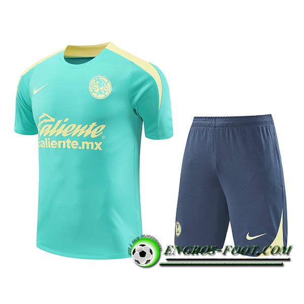 Ensemble Training T-Shirts Club America Vert/Jaune 2024/2025