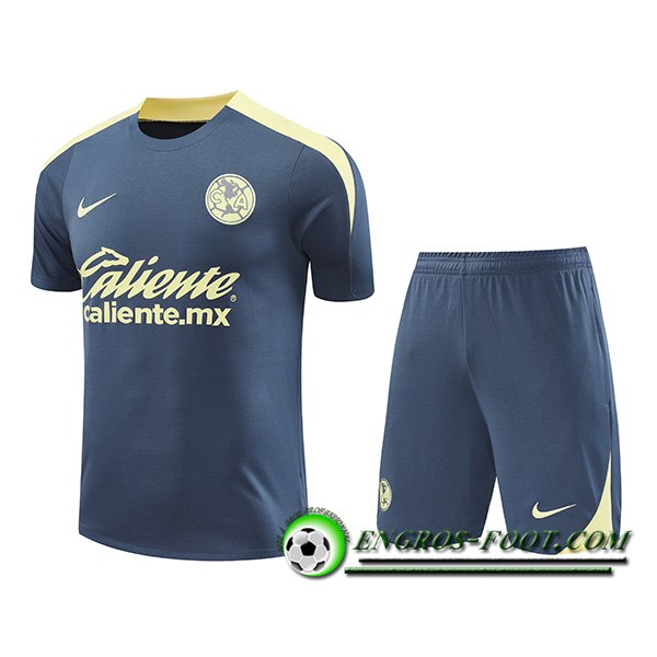 Ensemble Training T-Shirts Club America Gris/Jaune 2024/2025