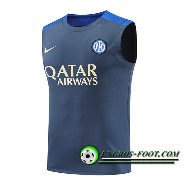 Training Debardeur Inter Milan Gris/Bleu 2024/2025