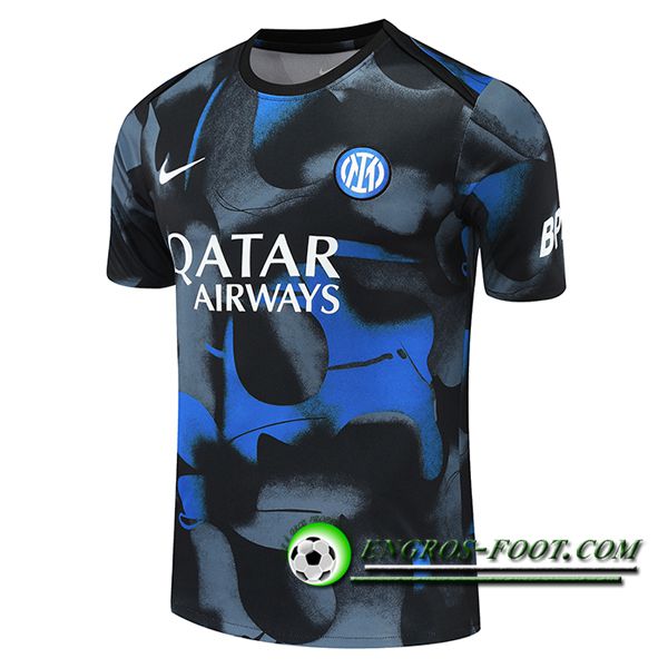 Training T-Shirts Inter Milan Noir/Gris/Bleu 2024/2025