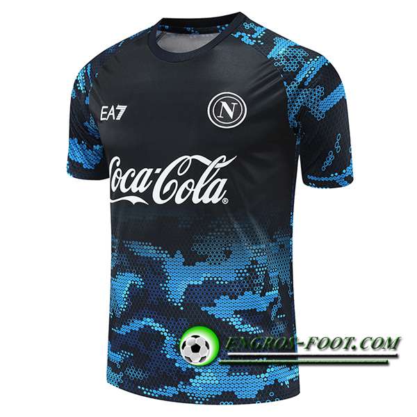 Training T-Shirts SSC Naples Noir/Bleu 2024/2025