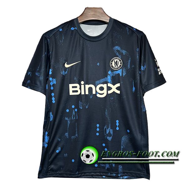 Training T-Shirts FC Chelse Noir/Bleu 2024/2025