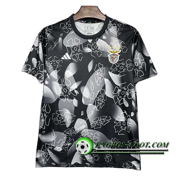 Training T-Shirts S.L.Benfica Noir/Blanc 2024/2025