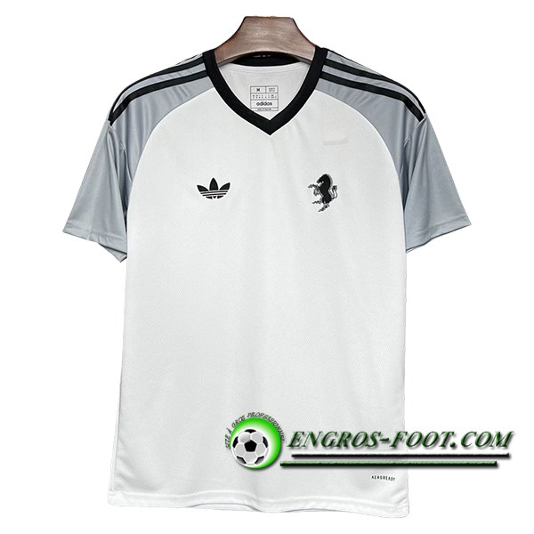 Training T-Shirts Juventus Blanc/Noir/Gris 2024/2025