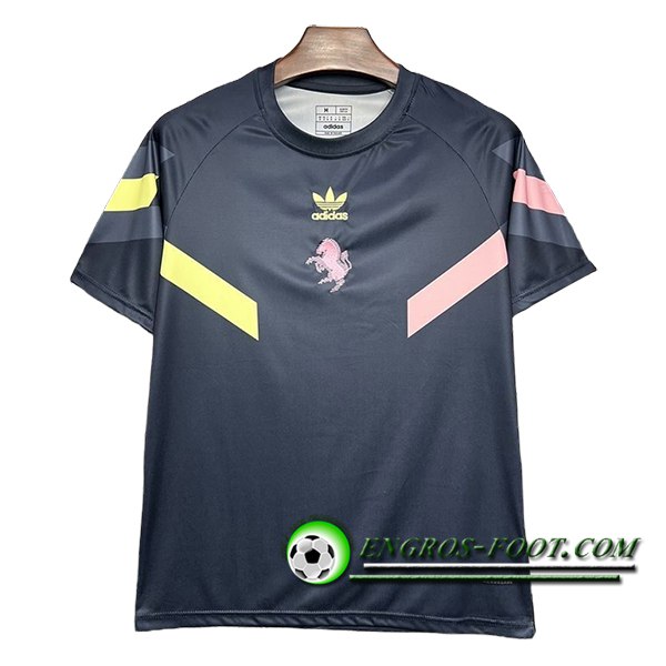 Training T-Shirts Juventus Noir/Rose/Jaune 2024/2025