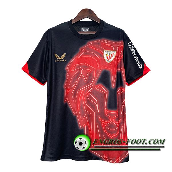 Training T-Shirts Athletic Bilbao Noir/Rouge 2024/2025