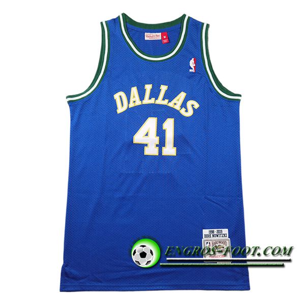 Maillot Dallas Mavericks (NOWITZKI #41) 2024/25 Bleu/Blanc/Jaune