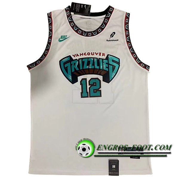 Maillot Memphis Grizzlies (MORANT #12) 2024/25 Blanc/Vert