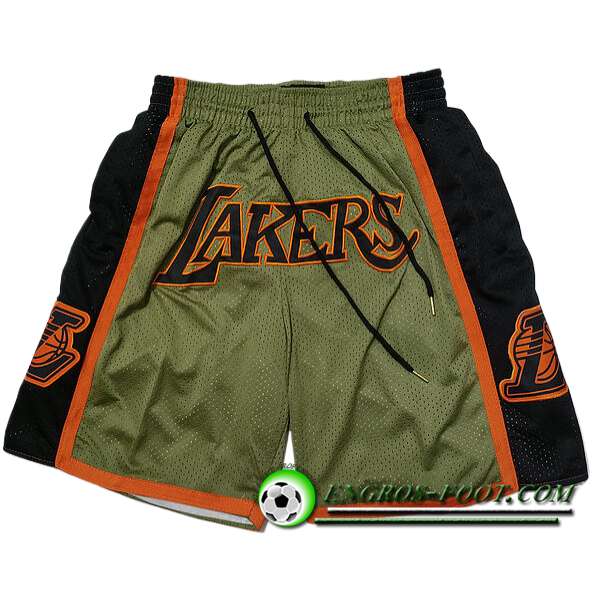 Shorts NBA Los Angeles Lakers 2024/25 Vert/Noir/Orange