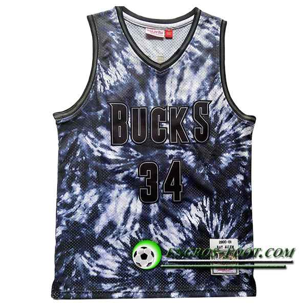 Maillot Milwaukee Bucks (ALLEN #34) 2024/25 Noir/Blanc