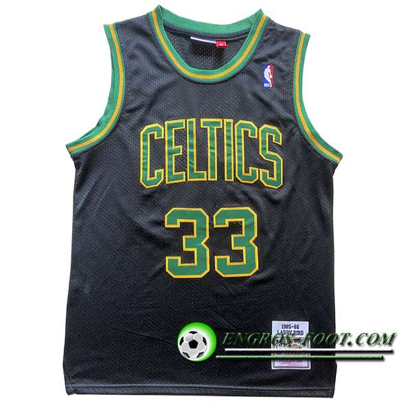 Maillot Boston Celtics (BIRD #33) 2024/25 Noir/Vert