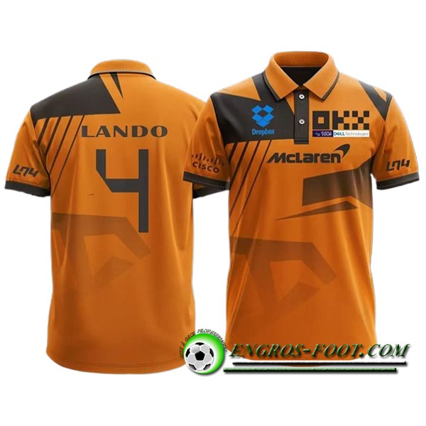 Polo McLaren (LANDO #4) F1 Team Orange/Gris 2024