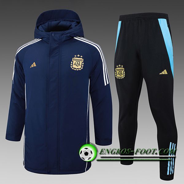 Ensemble Doudoune A Capuche Argentine Bleu Royal 2024/2025 -02