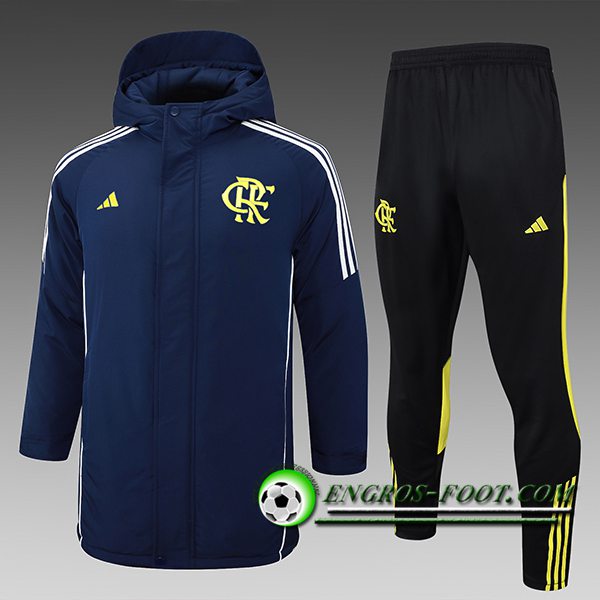 Ensemble Doudoune A Capuche Flamengo Bleu/Noir/Jaune 2024/2025