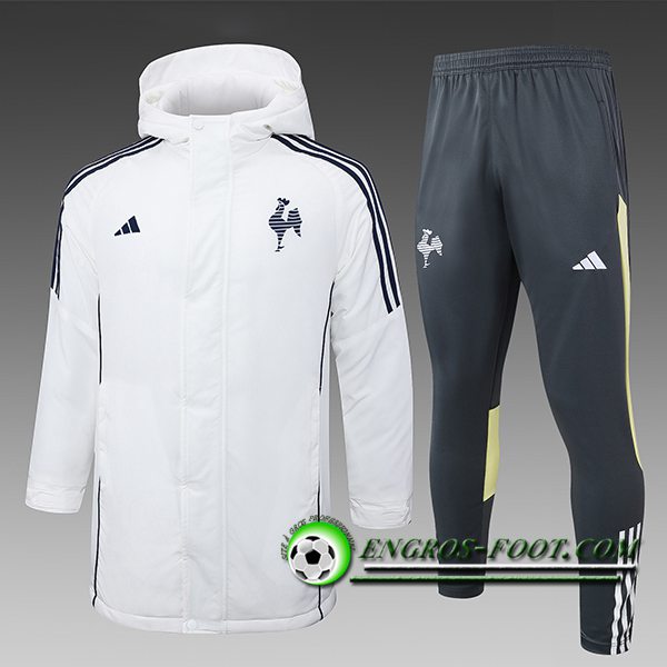 Ensemble Doudoune A Capuche Atlético Mineiro Blanc/Noir/Gris/Jaune 2024/2025