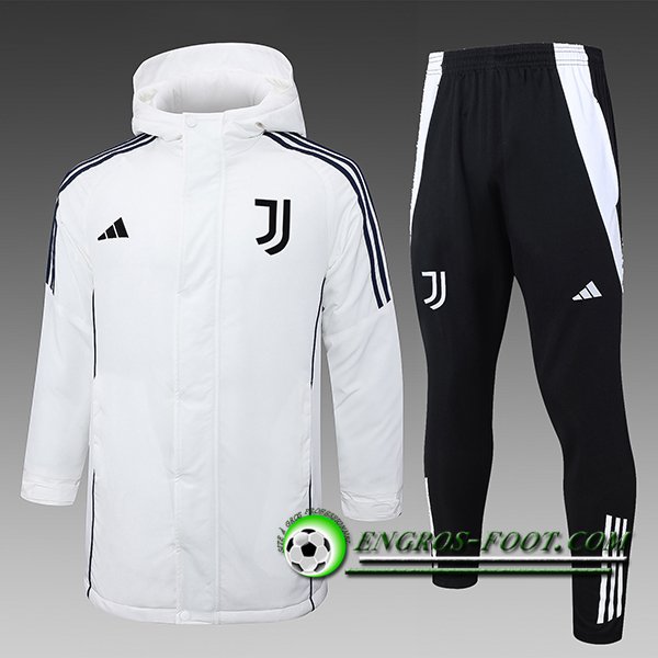 Ensemble Doudoune A Capuche Juventus Blanc/Noir 2024/2025