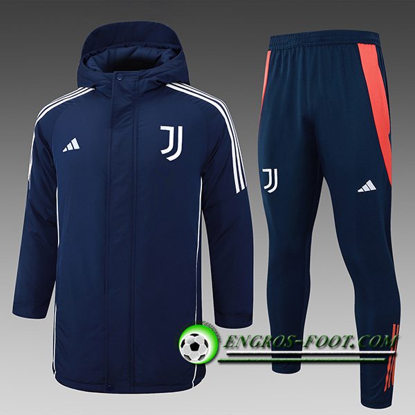 Ensemble Doudoune A Capuche Juventus Bleu/Blanc/Orange 2024/2025