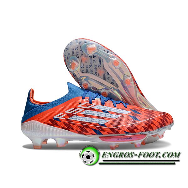 Adidas Chaussures de Foot F50+.1 FG Orange/Noir/Bleu