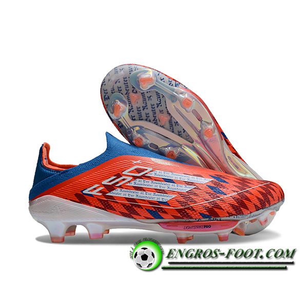 Adidas Chaussures de Foot F50+ FG Orange/Noir/Bleu