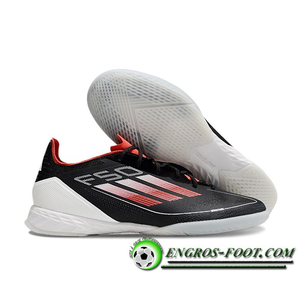 Adidas Chaussures de Foot F50 PRO IC Noir/Blanc/Rouge