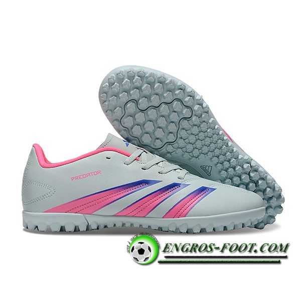 Adidas Chaussures de Foot F50 CLUB TF Gris/Bleu/Rose