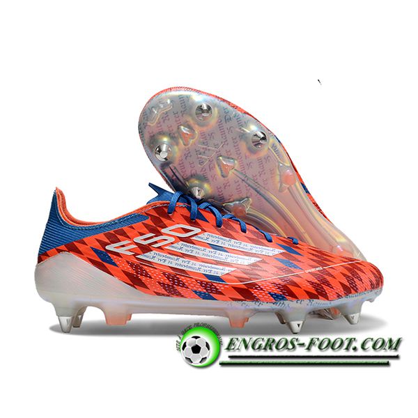 Adidas Chaussures de Foot F50 ELITE SG Orange/Bleu