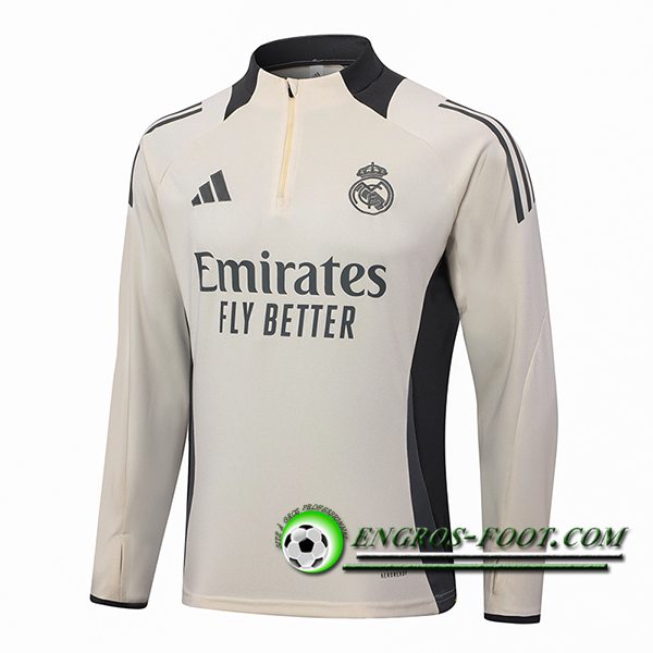 Sweatshirt Training Real Madrid Beige/Gris 2024/2025