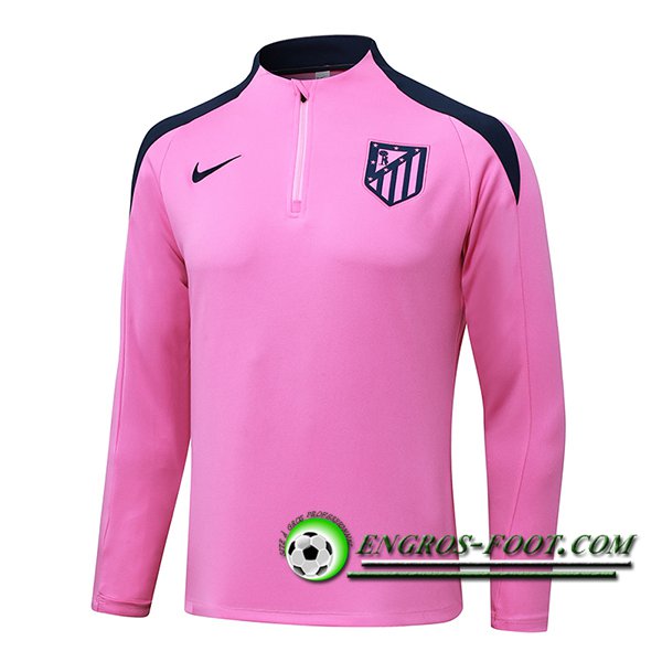 Sweatshirt Training Atletico Madrid Rose/Bleu 2024/2025