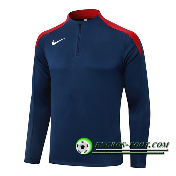 Sweatshirt Training Nike Bleu/Rouge 2024/2025