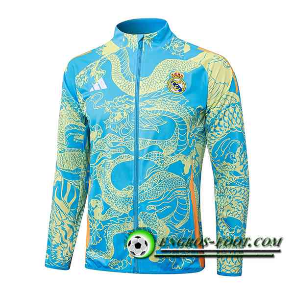 Veste Foot Real Madrid Bleu/Jaune 2024/2025