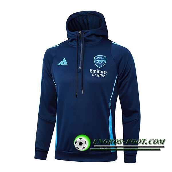 Veste A Capuche Arsenal Bleu Royal 2024/2025