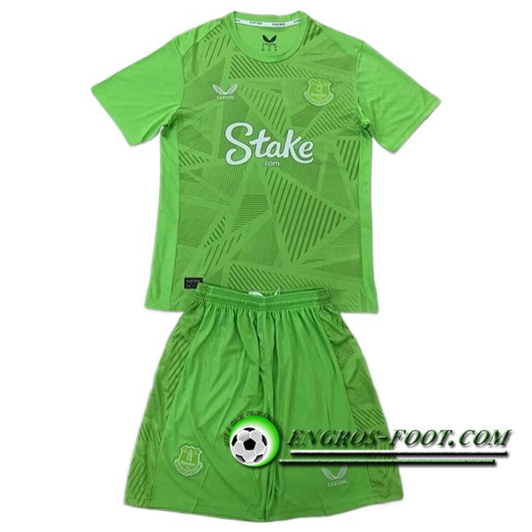 Maillot de Foot Everton Enfant Gardien De But Vert 2024/2025