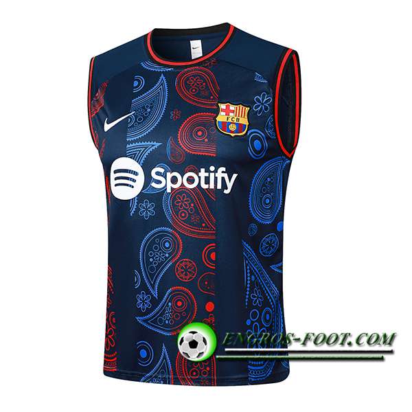 Training Debardeur FC Barcelone Bleu/Rouge 2024/2025