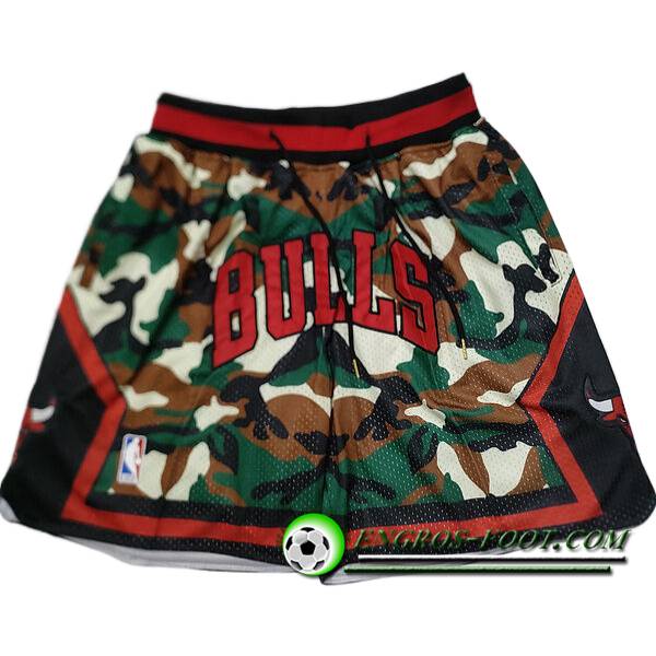 Shorts NBA Chicago Bulls 2024/25 Vert/Noir/Rouge