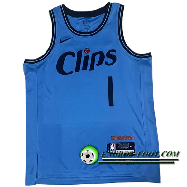 Maillot Los Angeles Clippers (HARDEN #1) 2024/25 Bleu/Noir