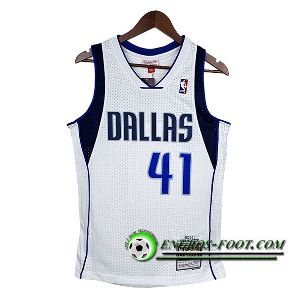 Maillot Dallas Mavericks (NOWITZKI #41) 2024/25 Blanc/Bleu/Noir