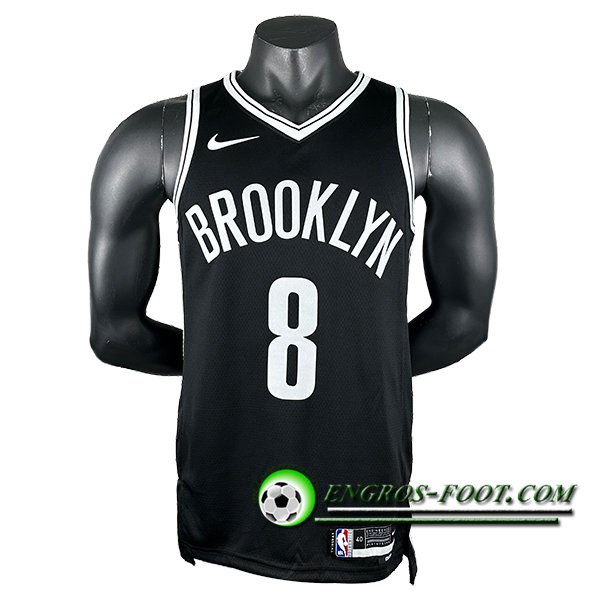 Maillot Brooklyn Nets (CUI #8) 2024/25 Noir/Blanc