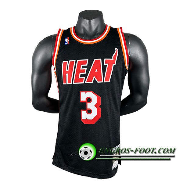 Maillot Miami Heat (WADE #3) 2024/25 Noir/Rouge