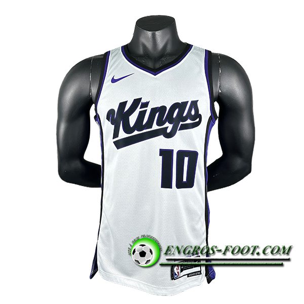 Maillot Sacramento Kings (DEROZAN #10) 2024/25 Blanc/Noir